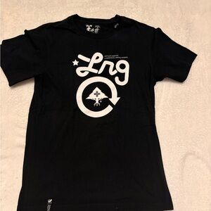 Lrg Black Short Sleeve Tee with White Graphic